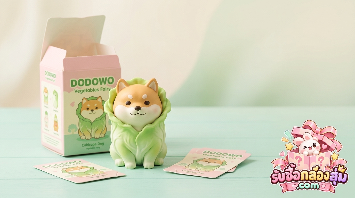 รับซื้อ Cabbage Dog DODOWO น้องหมาผักกาดขาว แกะกล่องแล้ว การ์ดไม่ครบ ส่งประเมินได้