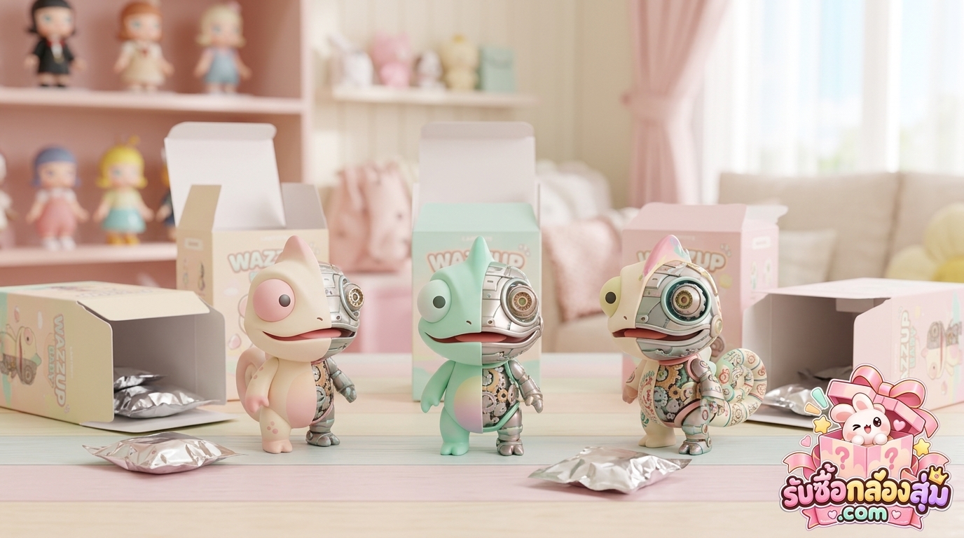 รับซื้อ Wazzup Baby กิ้งก่า Chameleon LAMTOYS แท้ แกะซองเช็กสี ส่งประเมินได้