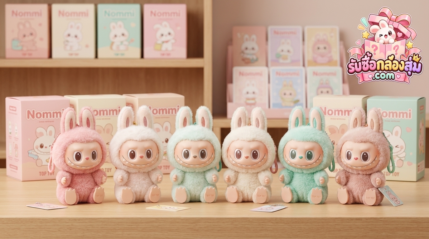 รับซื้อ Nommi กล่องสุ่มน้องกระต่ายตาหวาน TOP TOY สภาพแกะแล้ว รับเหมายกเซ็ต