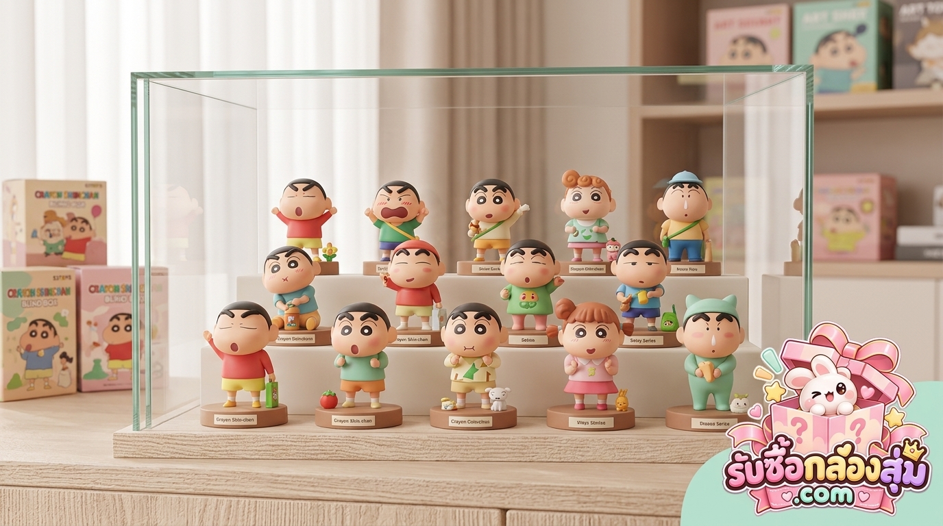 รับซื้อ Crayon Shin-chan 52TOYS ชินจังของแท้ สภาพตู้โชว์ ขาดการ์ดก็รับประเมิน